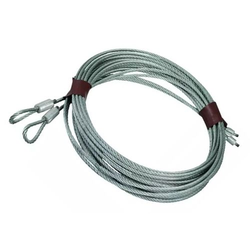 Pair of  Garage Door Torsion Cables 7X19 5/32" For UP 14' Doors  193" Adjustable