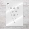Forget-Me-Not Bunting Stencil - Size Extra Small (A5) (10086XS)