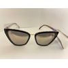 Foster Grant Women's Cat Eye Black Leopard Gold Sunglasses