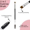 TEUVO Eyebrow Stencils Kit for Beginner 3 Minutes Makeup, 24 Styles of Templates, 1 Eyebrow Brush and 1 Eyebrow Razors Trimmer, DIY Eyebrow Kit for Women