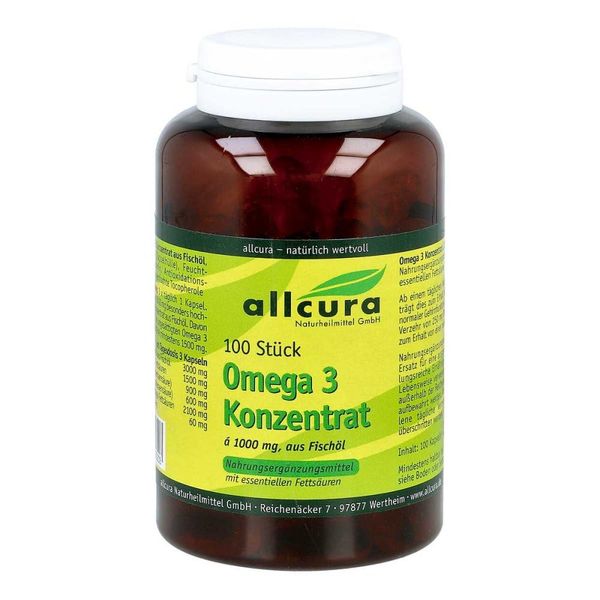 Allcura Omega 3 Konzentrat, 100 pcs capsules