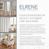Elrene Single Panel Window Curtain Drape, Polyester, White, 52" x95\