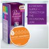 Poise Microliners, Incontinence Panty Liners, Lightest Absorbency, Long, 50 Count
