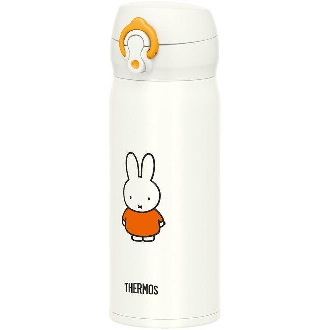 Thermos JNL-404B WH-OR Vacuum Insulated Portable Mug, 13.5 fl oz (400 ml), Miffy, White Orange