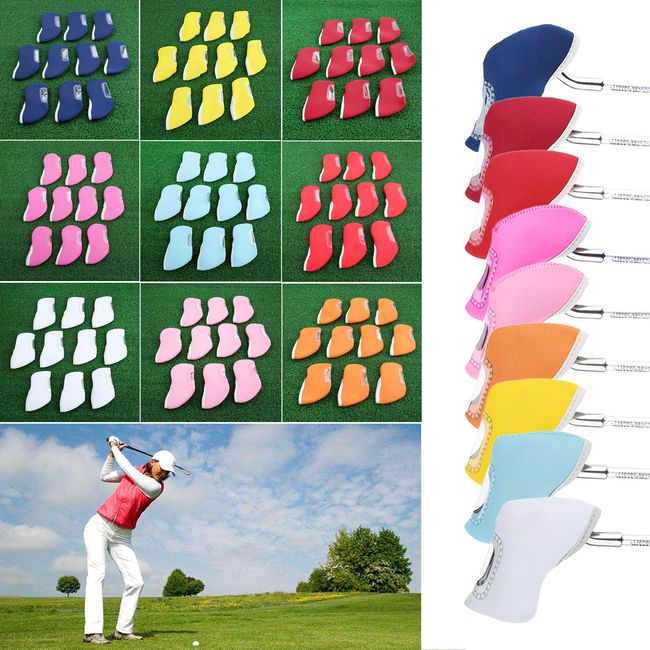 10 pieces/lot TITLEIST Golf Club iron headcover PU Golf irons head