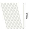 12 Pack Glass Stirring Rods 10" Round ends for Science Education,Lab and Kitchen