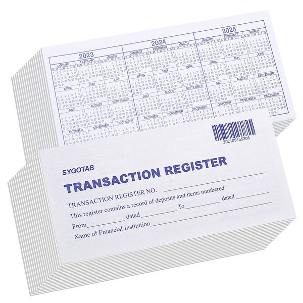 18 PCS Check registers for Personal Checkbook, Upgrade Checkbook Register and transactions Ledgers