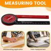 360° Mitre Saw Protractor Precision Angle Finder for Coving/Cornice/Woodwork/DIY for Inside & Outside Corners - 18.5cm Long