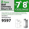 ZLINE SHORT WALL Chimney KIT FOR 7-8 ft ceiling models  9597 (SK)