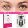 Magnetic Eyelashes Natural Look - 10 Pairs False Eyelashes Magnetic Eyeliner and Lashes Kit | Reusable Magnetic Lashes Set with Tweezers | No Glue, Waterproof Magnetic Eyeliner (10 Pack)