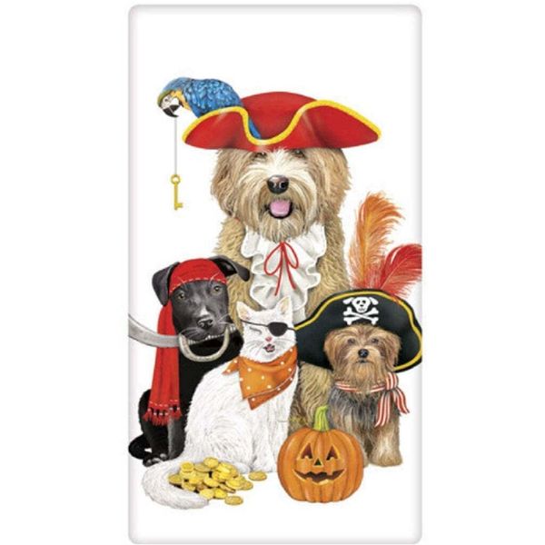 Mary Lake Thompson BT355 Flour Sack Towel, Pirate Pets