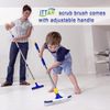 Professional Grade Tile and Grout Cleaning Brush Set with Long Handle – 2 Pack