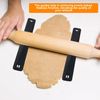 KIBBEH 8 Pcs Polymer Clay Depth Guide Set,4 Size for Adjustable Thickness Gauges for Precise Thickness Control, Durable Roller Depth Guides for Crafting