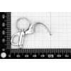 Stainless steel fixed snap shackle 35mm AISI 316