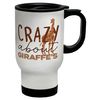 Shopagift Crazy About Giraffes Travel Mug Gift Cup