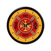 Firefighter Wall Clock, Gift For Firefighter, Maltese Cross Fire Dept. Clock