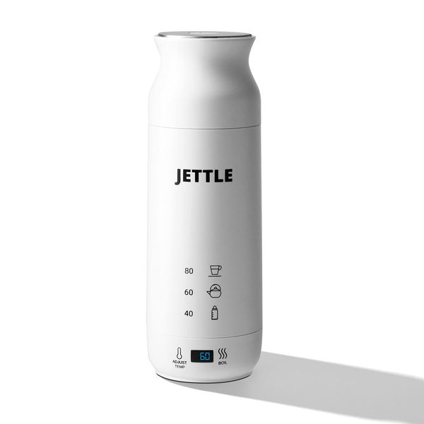 Jettle Electric Kettle - Travel Portable Heater for Coffee Tea Milk Soup - Stainless Steel Travel Water Boiler tea pot with Temperature Control - LED - Automatic Power Off - 450ml - Kitchen Appliance