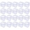 elrinrin Gift Box Plastic Case Transparent Packaging Folding Box (10cm Set of 20)