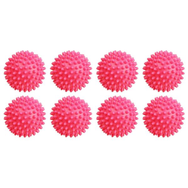 Dryer Balls 8 Pack Pink- Reusable Dryer Balls Replace Laundry Drying Fabric Softener and Saves You Money