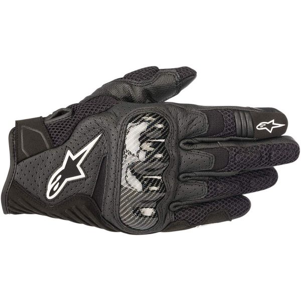 Alpinestars Men's SMX-1 Air v2 Motorcycle Riding Glove, Black, Large