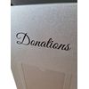 ScatterPod Donation Pod Silver - Secure Charity & Fundraising Donations Box