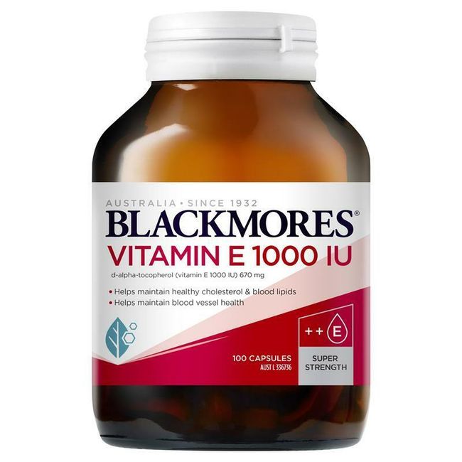 NEW Blackmores Vitamin E 1000IU 100 Capsules VE