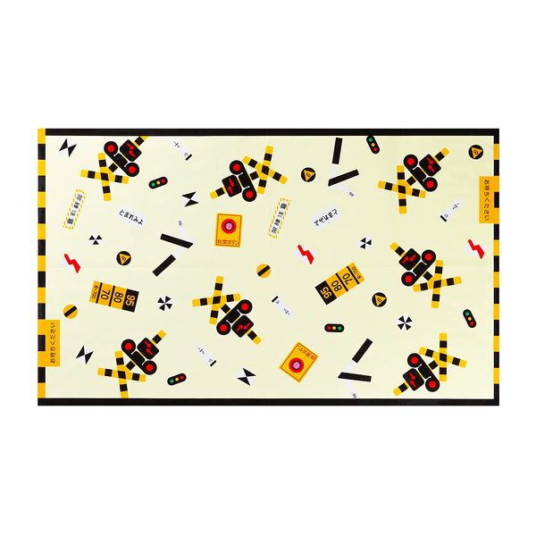 Railroad crossing & sign pattern leisure sheet (S)