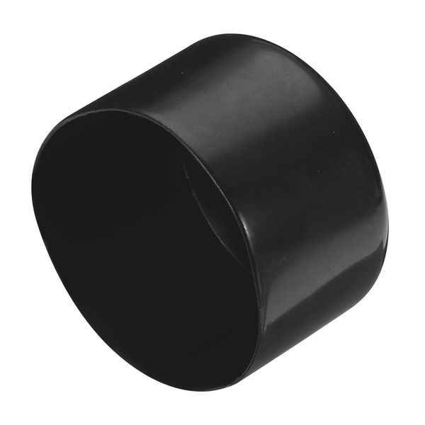 uxcell Rubber End Cap 100mm Inner Diameter Vinyl Round Tube Bolt Cap Cover Screw Thread Protector Black