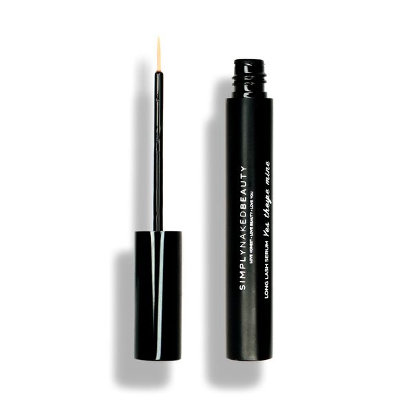 Lash Growth Serum & Brow Enhancer (5 ml) Get Longer, Fuller Eyelashes in 12 Days - Natural & Plant Based Peptides for Healthy Brow & Lash Growth - Cruelty Free Lash Serum by Simply Naked Beauty