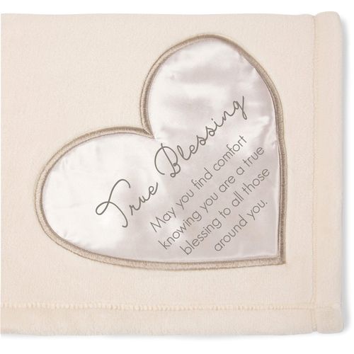 Pavilion Gift Company Blessing Blanket, Cream