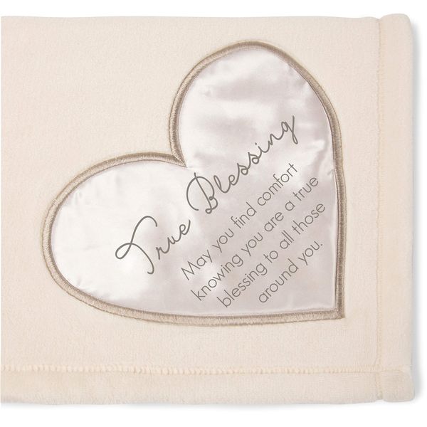 Pavilion Gift Company Blessing Blanket, Cream