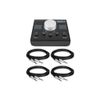 Mackie Big Knob Passive 2x2 Studio Monitor Controller Bundle with Hosa TRS Cable