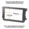 Scosche VO4152B Compatible with 2005-06 S60 / V70 ISO Double DIN & DIN w/Pocket Dash Kit Black