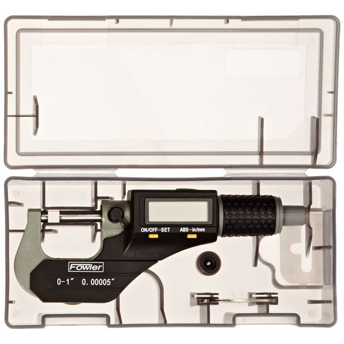Fowler 54-870-001-0, Xtra-Value Ii Digital Micrometer With 0-1"/25MM Measuring Range