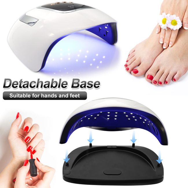 LKE UV Nail Lamp, Dryer 220W Light for Nails with 4 Timers LED Lamp Gel Polish Kit Professional Art Tools Automatic Sensor