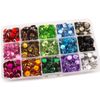 Summer-Ray 10mm Assorted Colour Rhinestones in Storage Box Value Pack
