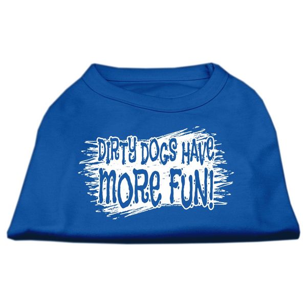 Mirage Pet Products Dirty Dogs Screen Print Shirt Blue XXXL (20)