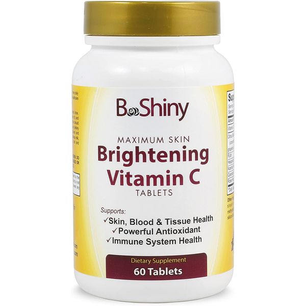 Vitamin C Complex 1000 mg Tablets for Skin Lightening Brightening Antioxidant with Rose Hips and Bioflavinoids Immune Support Supplement Healthy Aging Builds Energy and Overall Well Being