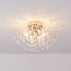Pendant Light Led Chandelier Flush Mount Dandelion Crystal Ceiling Lamp