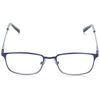 Foster Grant Men's Braydon Multifocus Rectangular Reading Glasses, Matte Navy Blue/Transparent, 54 mm + 1.25