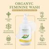 Organyc Intimate Care Wash Lotion with Chamomile for Sensitive Skin, Free from Chlorine, Parabens, SLS, SLES and Synthetic Fragrances, Dermatologically Tested - 250 ml