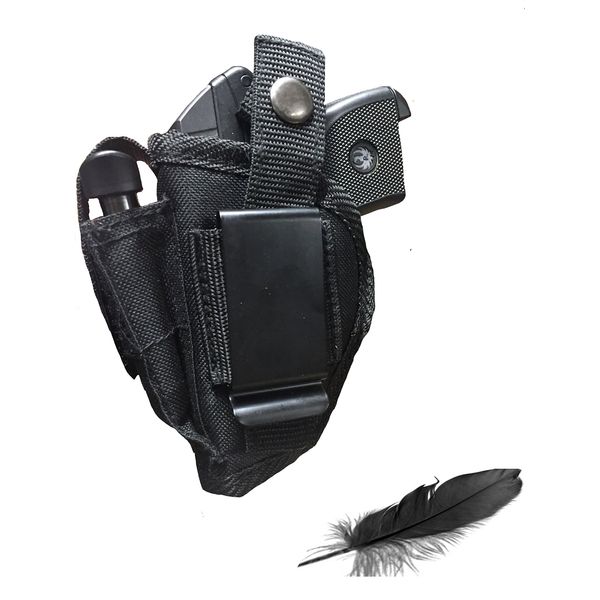 Feather Lite Fits Jimenez Arms JA-25, JA-22 L.R. JA-380 Soft Nylon Inside or Outside The Pants Gun Holster.