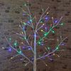 Snowtime 1.8m Birch Tree With 80 Multi-Coloured LEDs