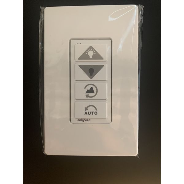 Enlighted WS-2-00 White Wireless Lighting Control Switch 4 Button