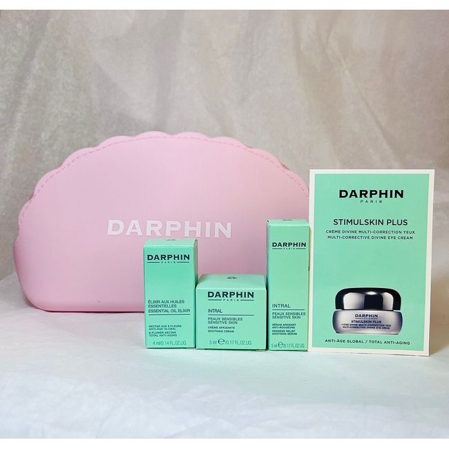 DARPHIN _ Deluxe Sample Bag (4pc gift with pouch) _  Brand New / Box