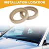 Partuto 1 Pair Universal Car Speaker Spacer - Wood Beige