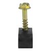 Skywalker Single Cable Flexible Screw Clips (100 Pack, Screw Depth: 7/8", Black)