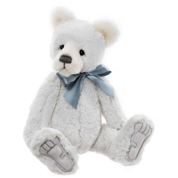 Charlie Bears Light Grey Plush Collectable Teddy Bear Burton