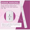 Disposable Vaginal Applicators with Dosage Markings, Individually Wrapped