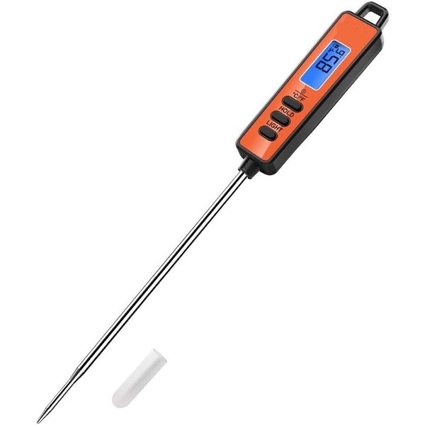 Internal Meat Thermometer Digital Instant Read Thermapen Cooking Tool Orange NEW